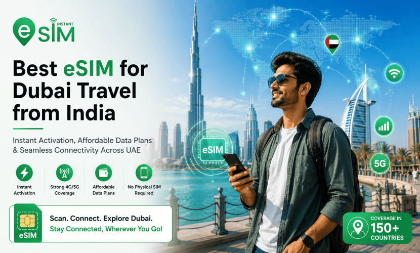 Best eSIM for Dubai Travel from India in 2026 | Instant Activation & Cheap Data Plans